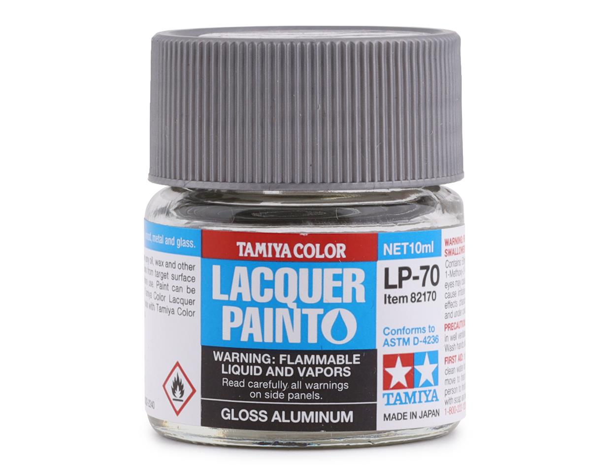Tamiya LP-70 Gloss Aluminum Lacquer Paint (10ml) (TAM82170)
