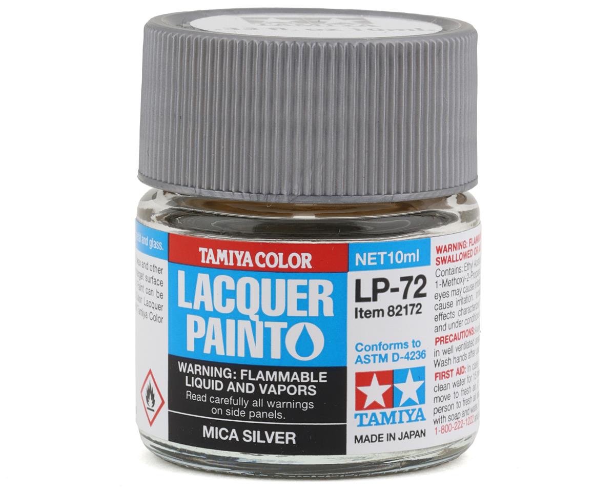 Tamiya LP-72 Mica Silver Lacquer Paint (10ml) (TAM82172)