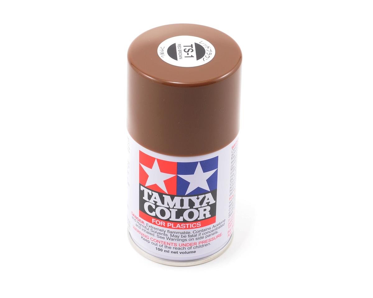 Tamiya TS-1 Red Brown Lacquer Spray Paint (100ml) (TAM85001)