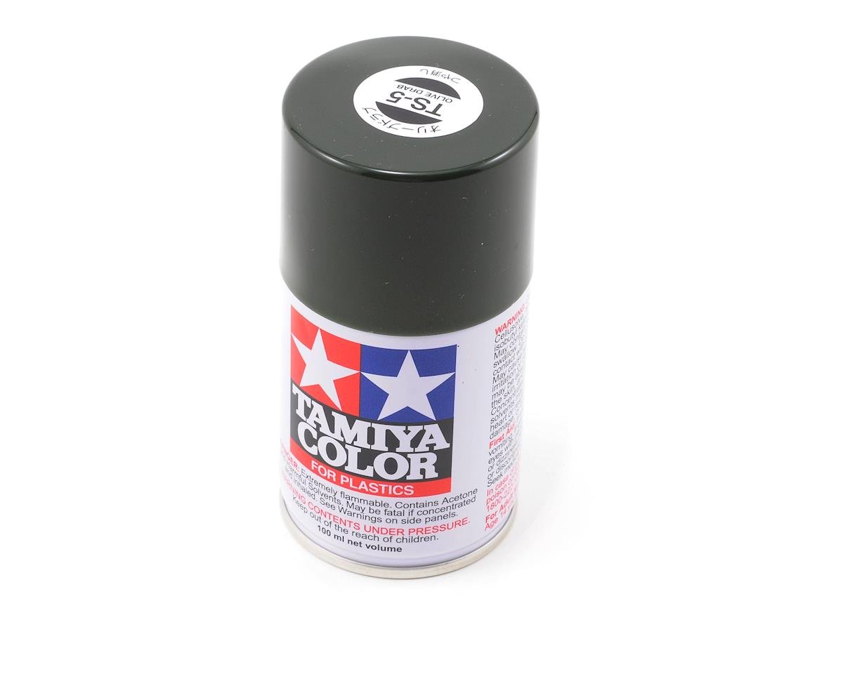 Tamiya TS-5 Olive Drab Lacquer Spray Paint (100ml) (TAM85005)