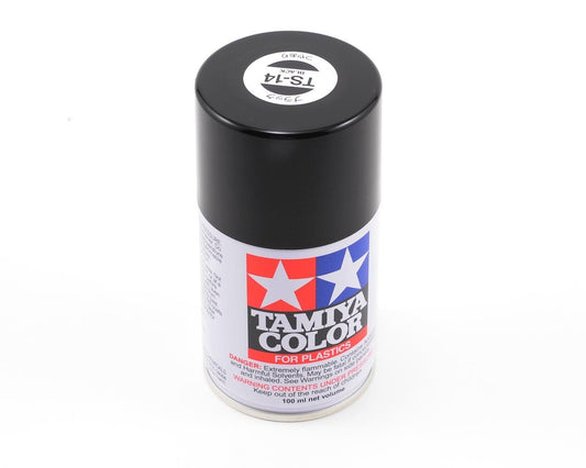 Tamiya TS-14 Black Lacquer Spray Paint (100ml) (TAM85014)