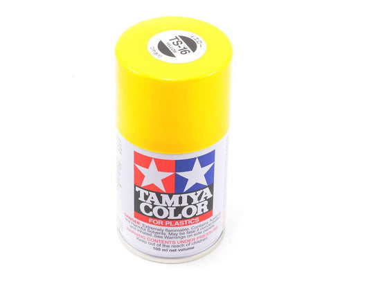 Tamiya TS-16 Yellow Lacquer Spray Paint (100ml) (TAM85016)