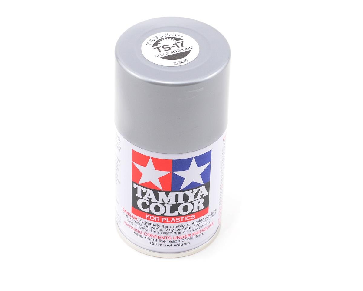 Tamiya TS-17 Aluminum Silver Lacquer Spray Paint (100ml) (TAM85017)