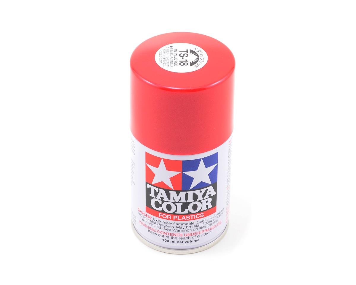 Tamiya TS-18 Metallic Red Lacquer Spray Paint (100ml) (TAM85018)