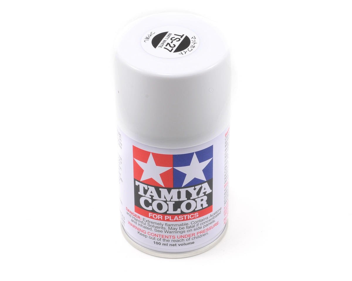 Tamiya TS-27 Matte White Lacquer Spray Paint (100ml) (TAM85027)