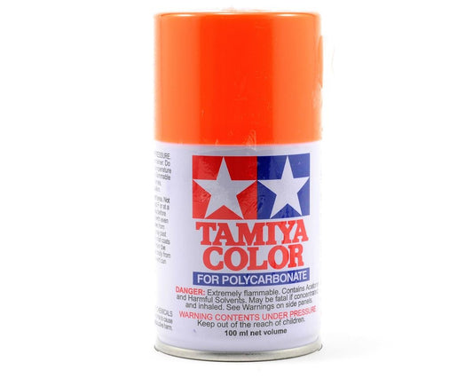 Tamiya PS-24 Fluorescent Orange Lexan Spray Paint (100ml) (TAM86024)