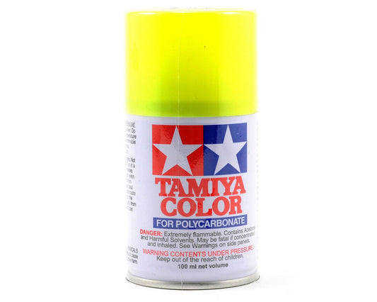 Tamiya PS-27 Fluorescent Yellow Lexan Spray Paint (100ml) (TAM86027)