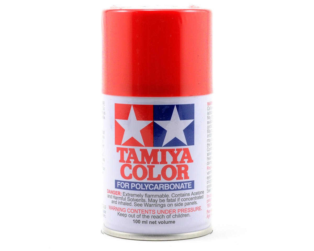 Tamiya PS-34 Bright Red Lexan Spray Paint (100ml) (TAM86034)