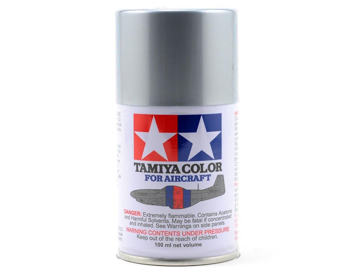 Tamiya AS-12 Bare Metal Silver Aircraft Lacquer Spray Paint (100ml) (TAM86512)