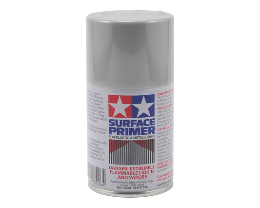 Tamiya Grey Surface Primer Spray Paint (100ml) (TAM87026)