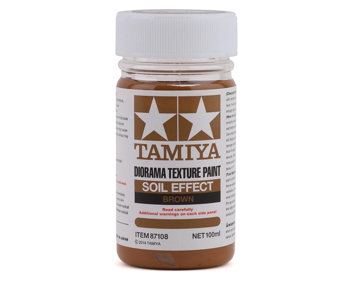 Tamiya Diorama Texture Paint (Soil Effect Brown) (100ml) (TAM87108)