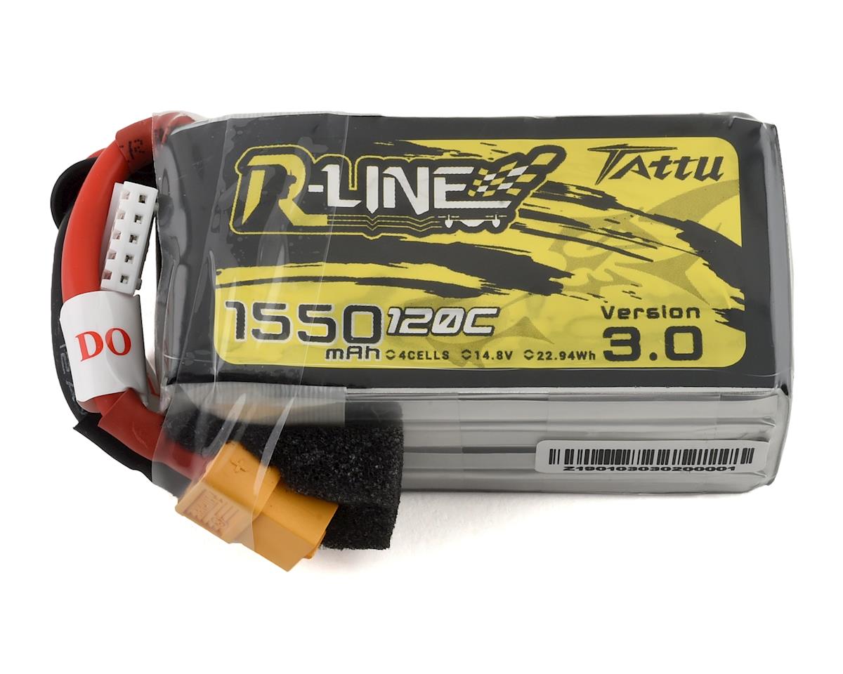 Tattu "R-Line 3.0" 4S LiPo Battery 120C (14.8V/1550mAh) (JST-XH) (TAT-RL3-120C-1550-4S1P)
