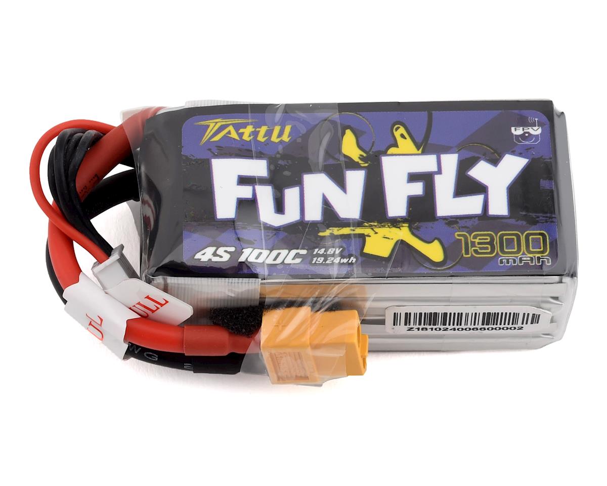 Tattu FunFly 4S LiPo Battery 100C (14.8V/1300mAh) (JST-XH) (TATFF13004SP)