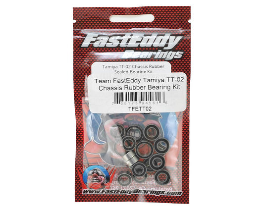 FastEddy Tamiya TT-02 Chassis Rubber Bearing Kit (TFE411)