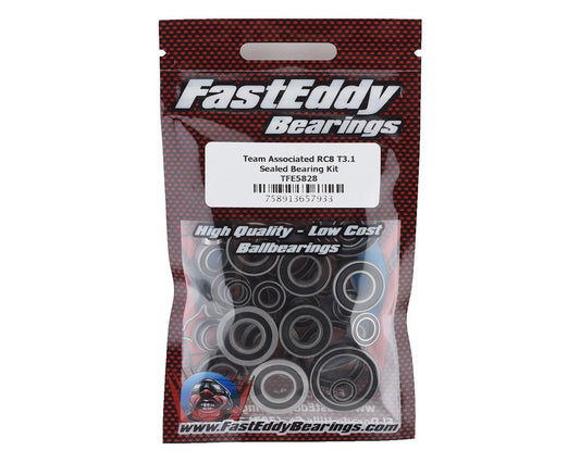 FastEddy Team Associated RC8 T3.1 Sealed Bearing Kit (TFE5828)