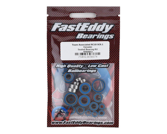 FastEddy Team Associated RC10 SC6.1 Ceramic Sealed Bearing Kit (TFE5872)