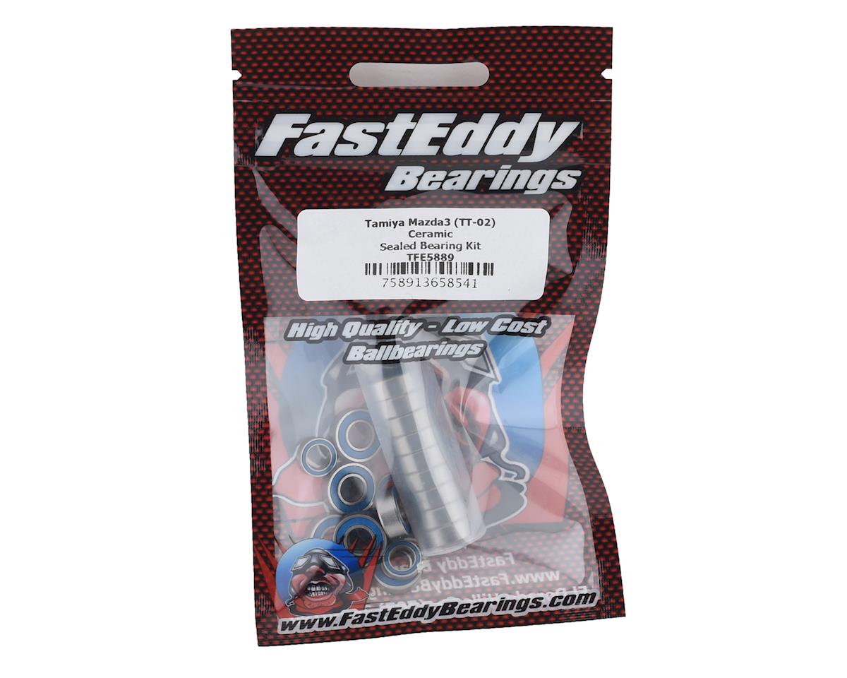 FastEddy Tamiya Mazda3 Ceramic Rubber Sealed Bearing Kit (TT-02) (TFE5889)