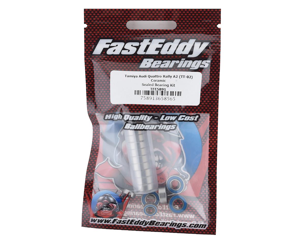 FastEddy Tamiya Audi Quattro Rally A2 Ceramic Rubber Sealed Bearing Kit (TT-02) (TFE5891)