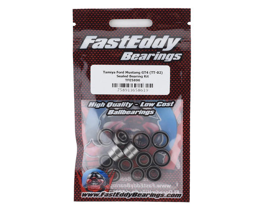 FastEddy Tamiya Ford Mustang GT4 Sealed Bearing Kit (TT-02) (TFE5896)