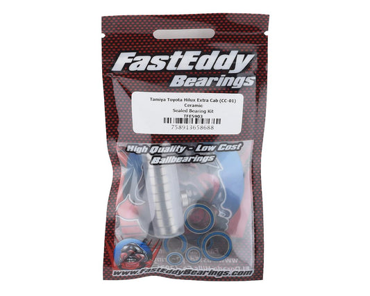 FastEddy Tamiya Toyota Hilux Extra Cab Ceramic Rubber Sealed Bearing Kit (CC-01) (TFE5903)