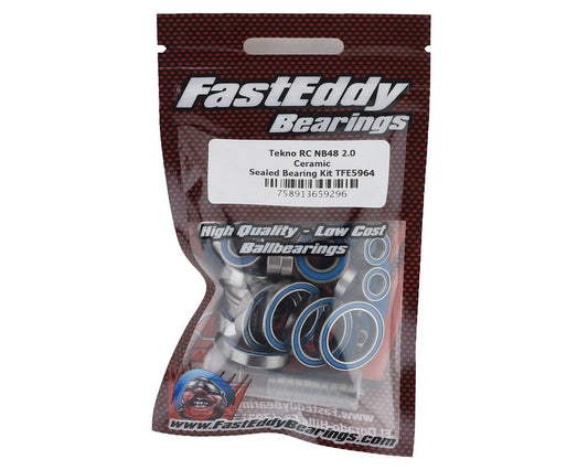 FastEddy Tekno RC NB48 2.0 Ceramic Sealed Bearing Kit (TFE5964)
