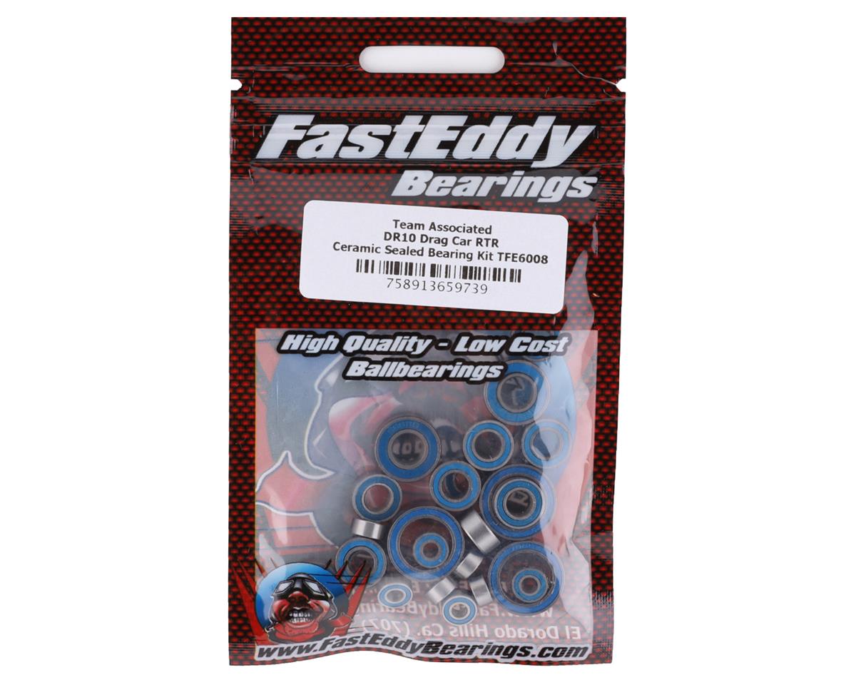 FastEddy Associated DR10 Drag Car Ceramic Sealed Bearing Kit (TFE6008)