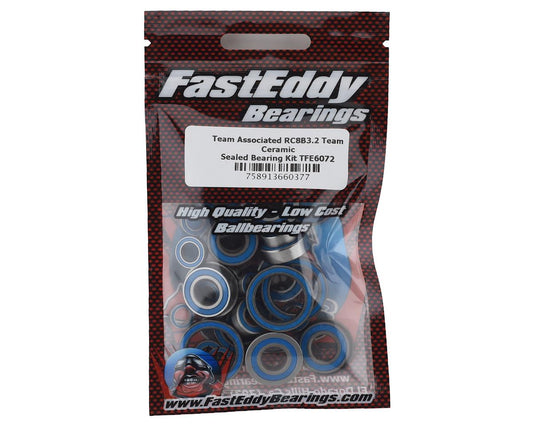 FastEddy Associated RC8B3.2 Team Ceramic Sealed Bearing Kit (TFE6072)