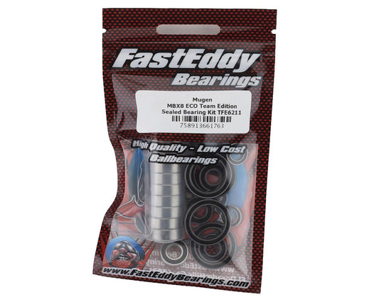 FastEddy Mugen MBX8 ECO Team Edition Sealed Bearing Kit (TFE6211)