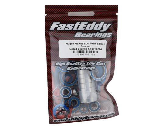 FastEddy Mugen MBX8T ECO Team Edition Ceramic Sealed Bearing Kit (TFE6214)