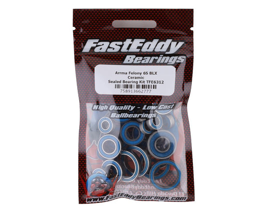 FastEddy Arrma Felony 6S BLX Ceramic Sealed Bearing Kit (TFE6312)