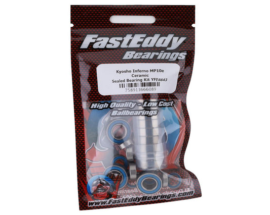 FastEddy Kyosho Inferno MP10e Ceramic Sealed Bearing Kit (TFE6643)