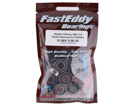 FastEddy Kyosho Inferno NEO 3.0 Sealed Bearing Kit (TFE6691)