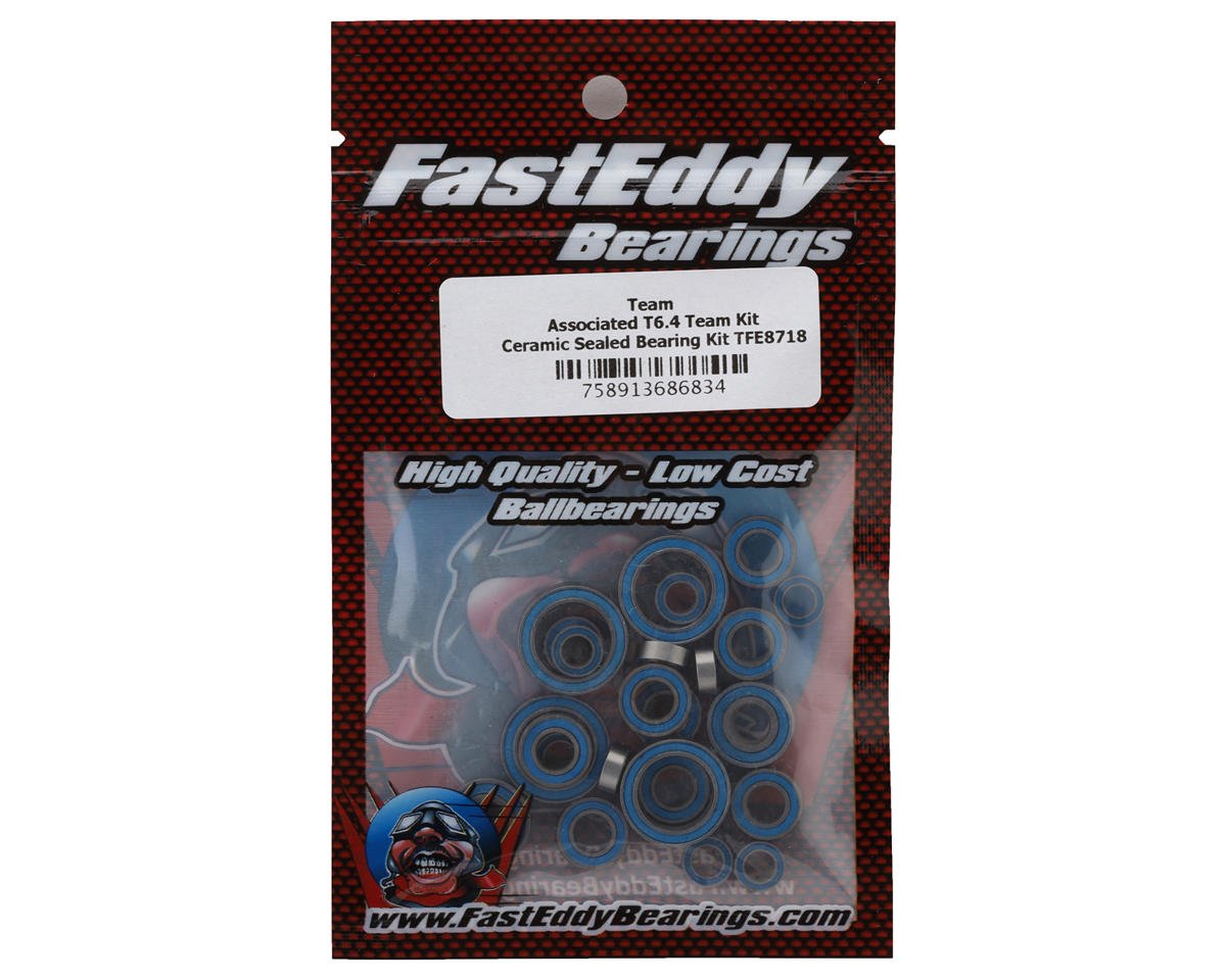 FastEddy Team Associated RC10T6.4 Team Kit Ceramic Bearing Kit (TFE8718)