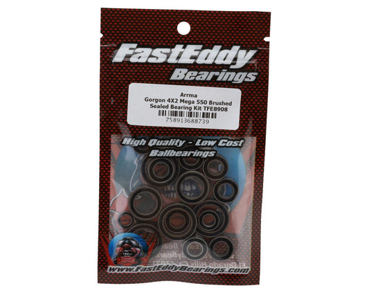 FastEddy Arrma Gorgon 4X2 Mega 550 Brushed Sealed Bearing Kit (TFE8908)