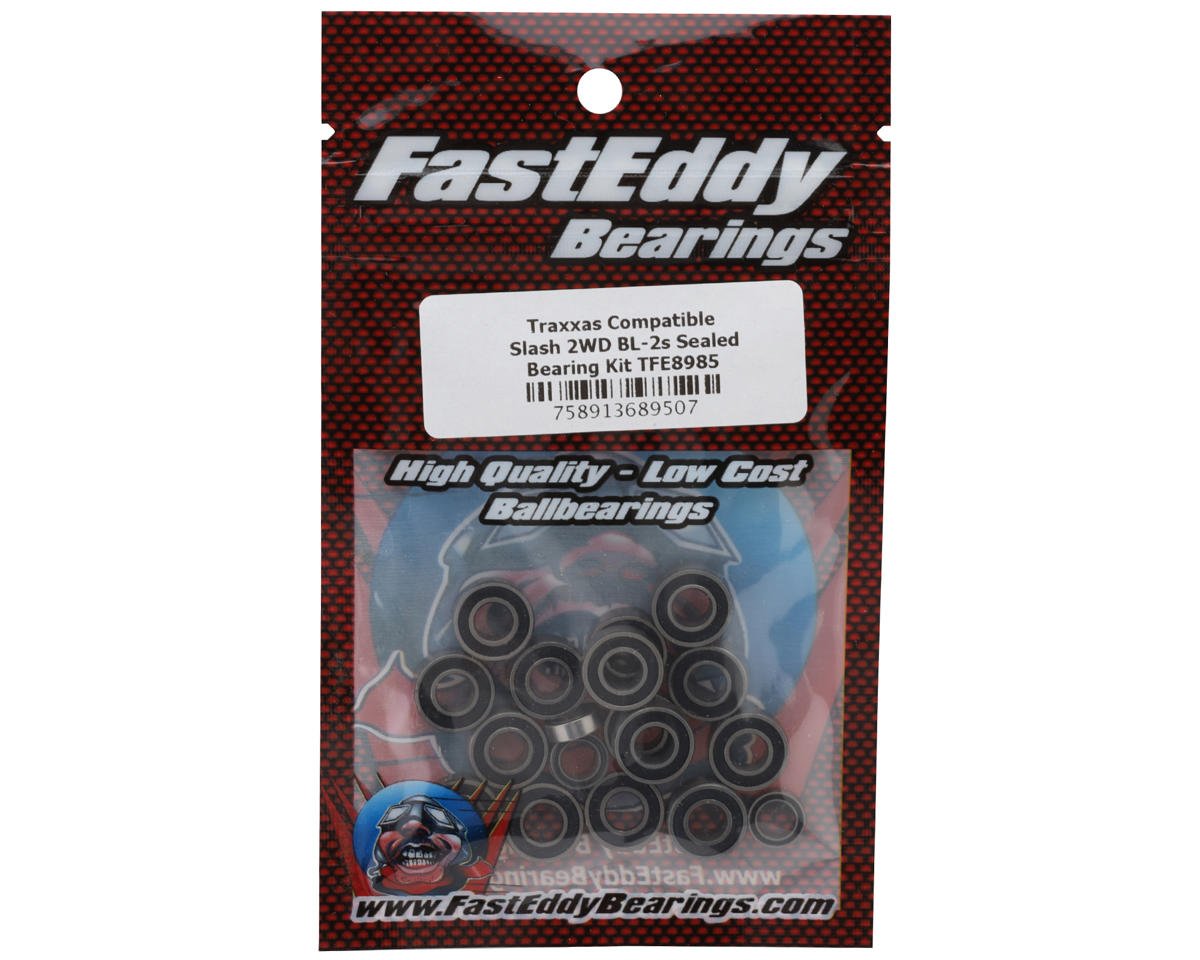 FastEddy Sealed Bearing Kit for Traxxas¨ Slash¨ 2WD BL-2sª (TFE8985)