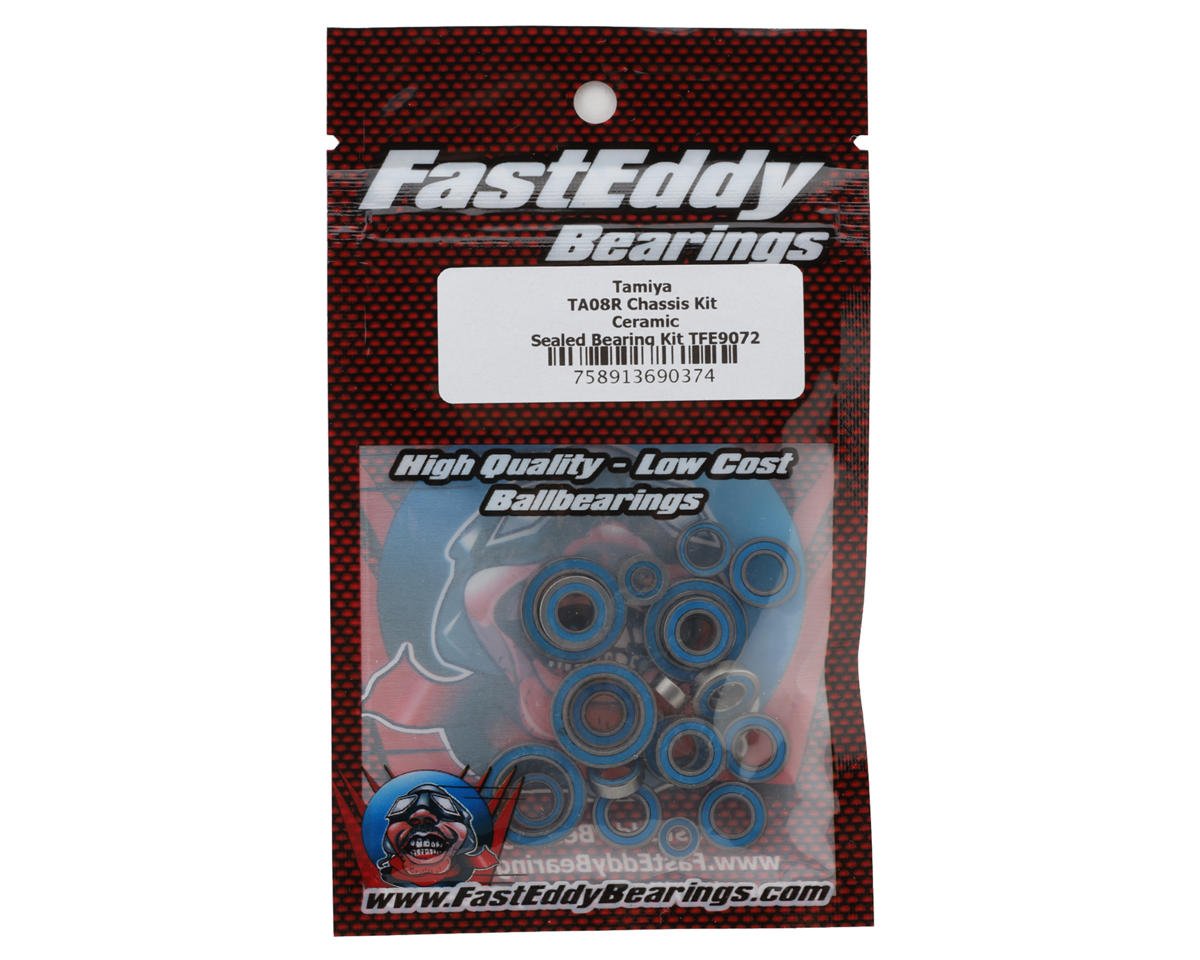 FastEddy Tamiya TA08R Chassis Kit Ceramic Sealed Ball Bearing Kit (TFE9072)