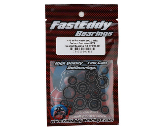 FastEddy HPI WR8 Nitro 2001 WRC Subaru Impreza RTR Sealed Ball Bearing Kit (TFE9120)