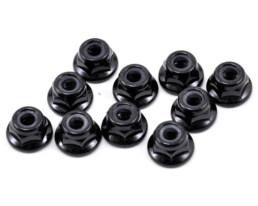 Tekno RC M4 Flanged Locknut (Black) (10) (TKR1212)