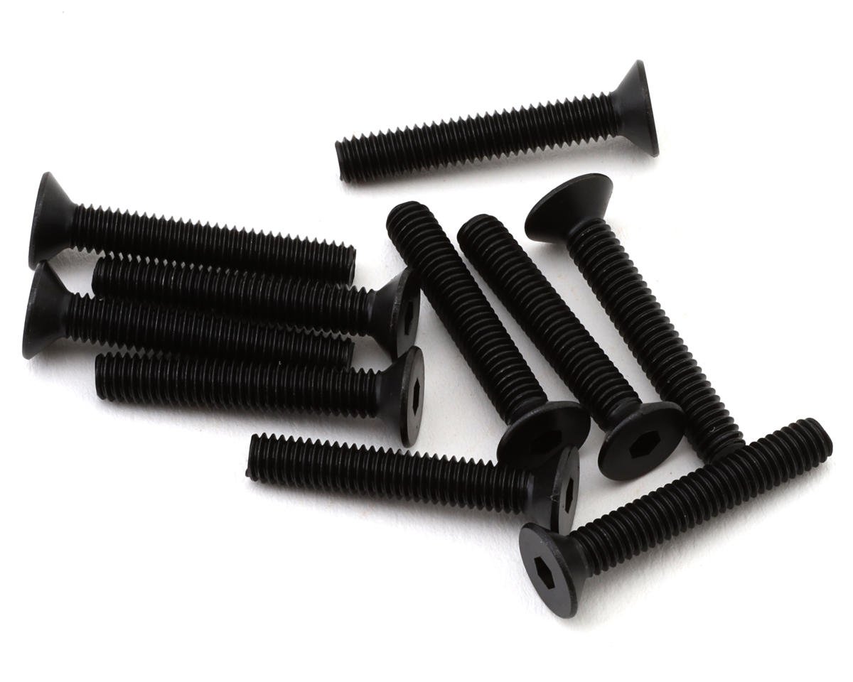 Tekno RC 4x25mm Flat Head Screws (10) (TKR1350)