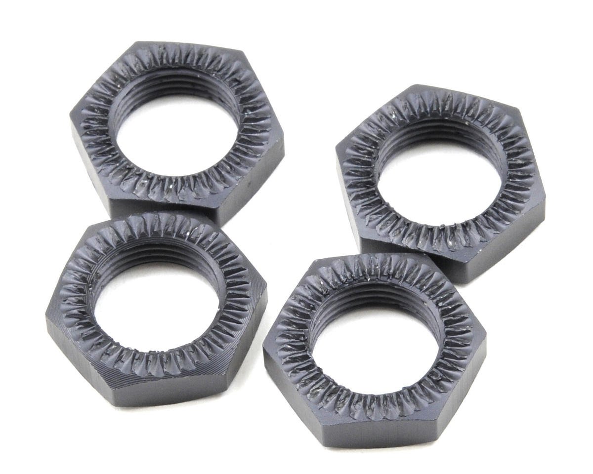 Tekno RC Serrated Wheel Nut Set (Gun Metal) (4) (TKR5116)