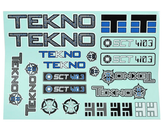 Tekno RC SCT410.3 Decal Sheet (TKR5548)