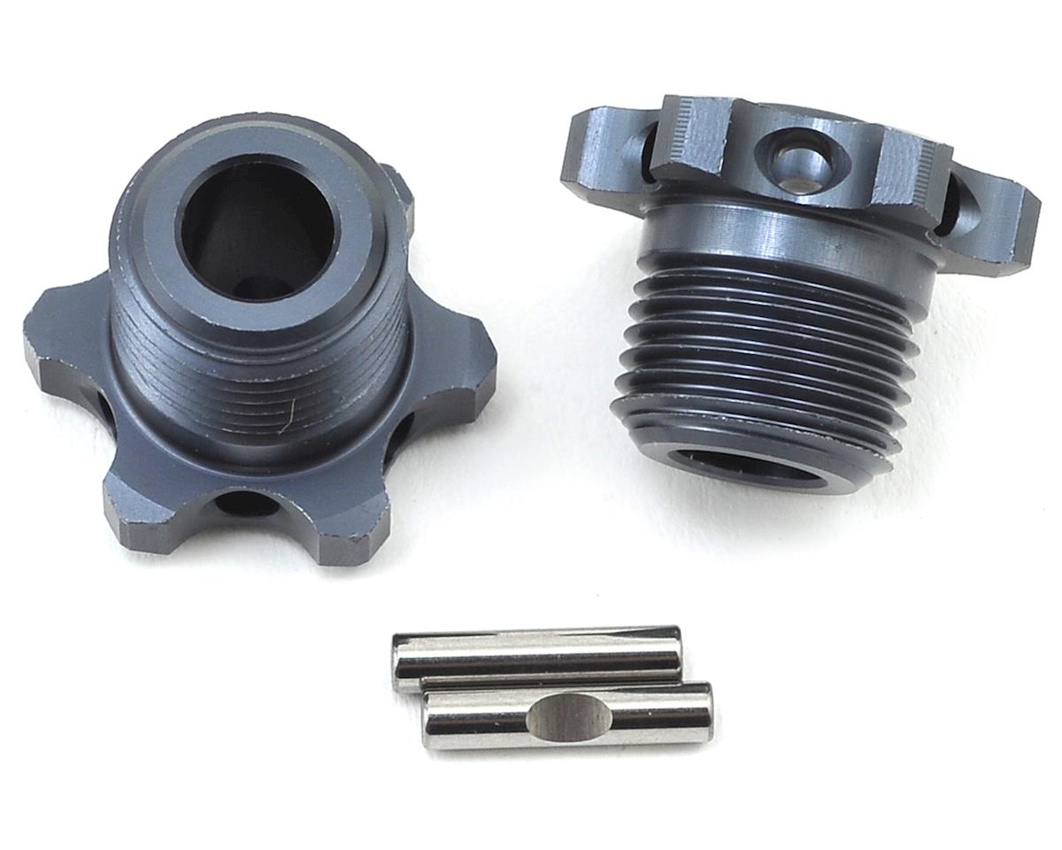 Tekno RC 17mm Narrow Aluminum Wheel Hub (Gun Metal) (2) (for TKR5580) (TKR5569)