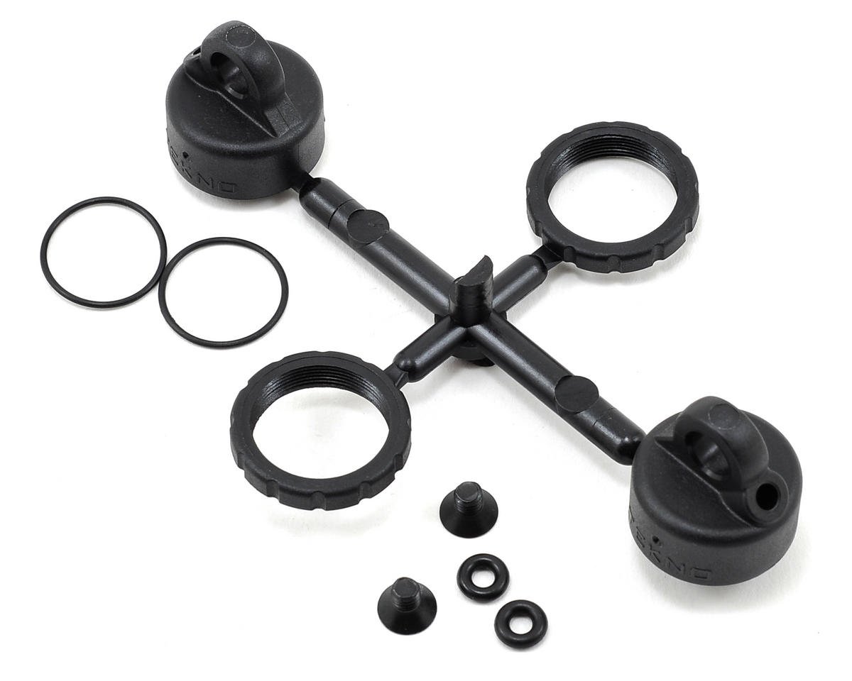 Tekno RC Composite Shock Cap & Spring Adjuster Set (TKR6018)