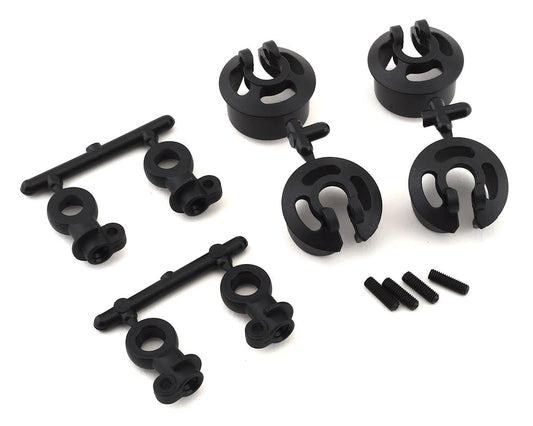 Tekno RC Large Radius Locking Shock Rod End & Spring Perch Set (TKR6140C)