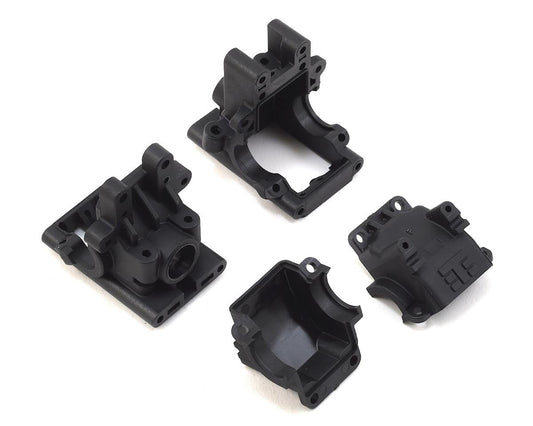 Tekno RC EB410/ET410 Front & Rear Bulkhead Set (Revised) (TKR6519B)
