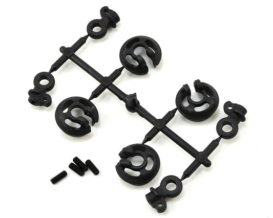 Tekno RC EB410/ET410 Locking Shock Rod End & Spring Perch Set (TKR6701)