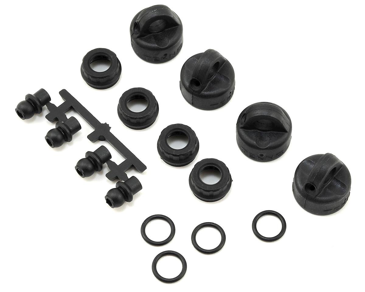 Tekno RC EB410/ET410 Shock/Cartridge Cap & Bushing Set (4) (TKR6712)