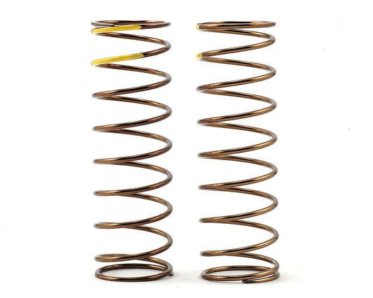 Tekno RC Low Frequency 75mm Front Shock Spring Set (Yellow - 4.47lb/in) (TKR8766)