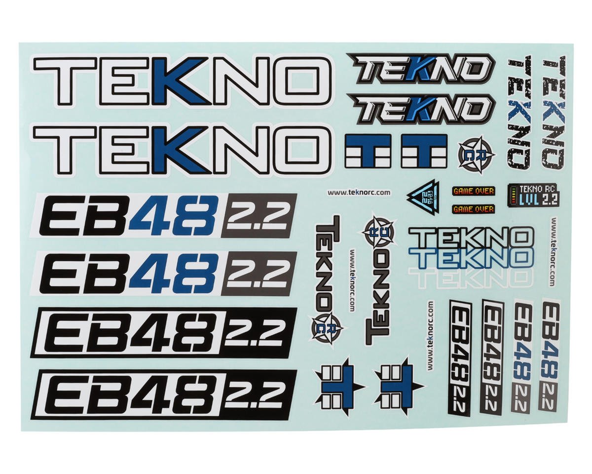 Tekno RC EB48 2.2 Decal Sheet (TKR9236)
