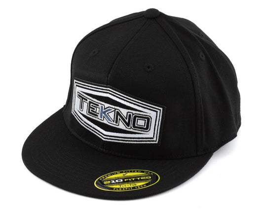 Tekno RC "Flat Bill" FlexFit WOOLY Cap (Black) (S/M) (TKRHAT14SM)